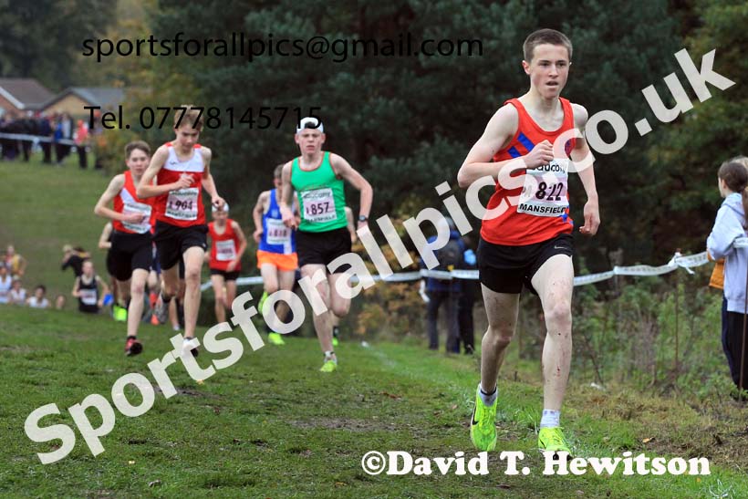 Boys Under-15s, 2022 National Cross Country Relays, Berry Hill Park, Mansfield.  Photo: David T. Hewitson/Sports for All Pics
